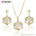 Fashion Special Multicolor Imitation CZ Big Glass Jewelry Set with Earring, Pendant -63696